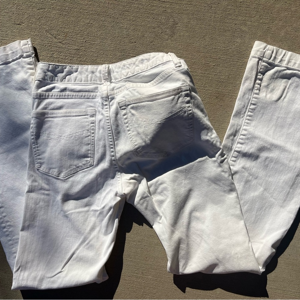 GAP white jeans 26/2 long & lean